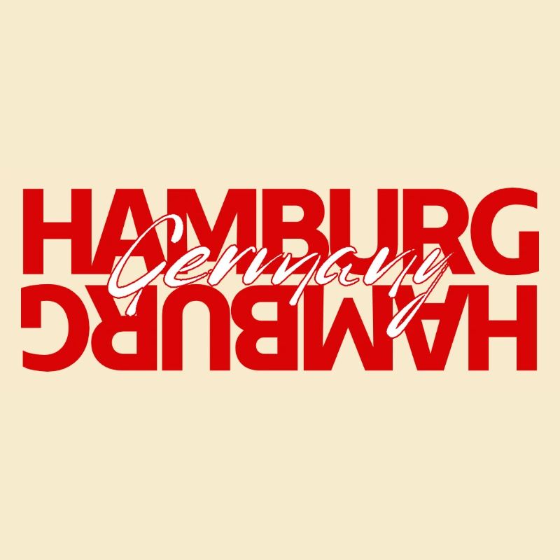 Hamburg Germany Bold Typography