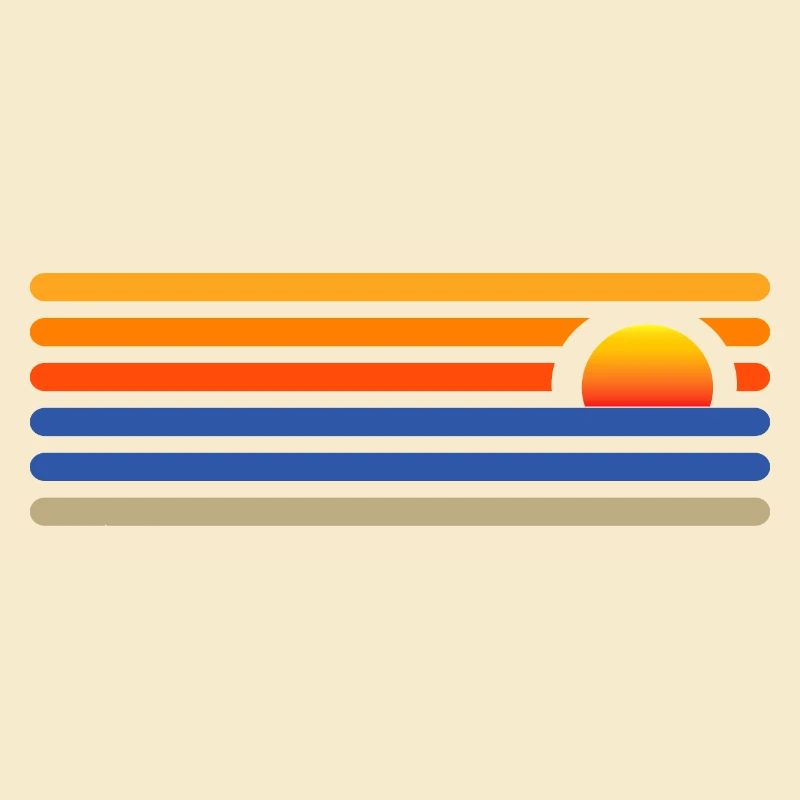 Coucher de soleil sur la plage