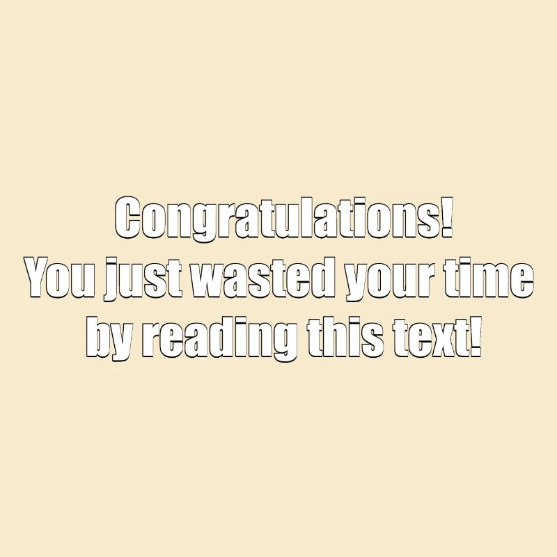 Useless text