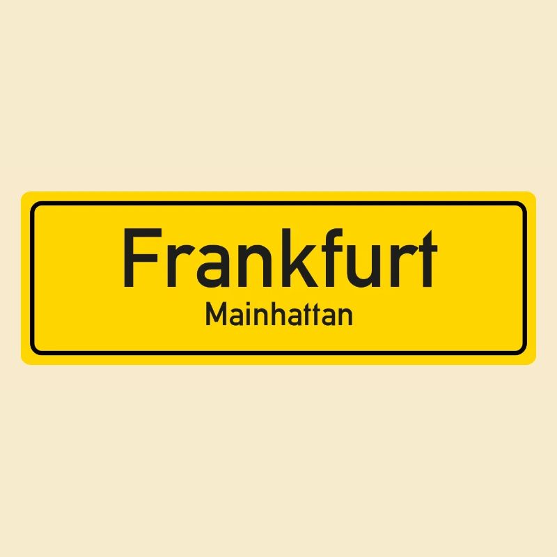 Frankfurt place name sign Germany