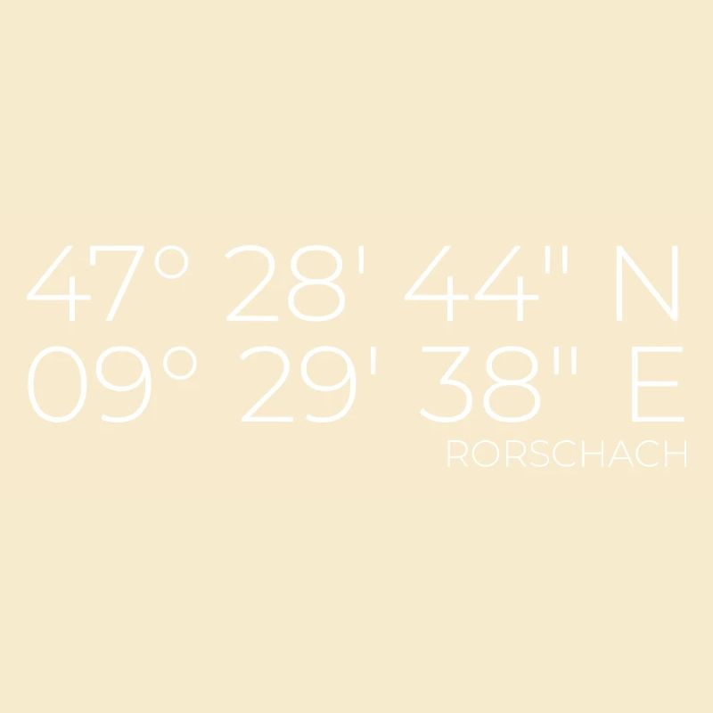 Coordinates Rorschach, Switzerland