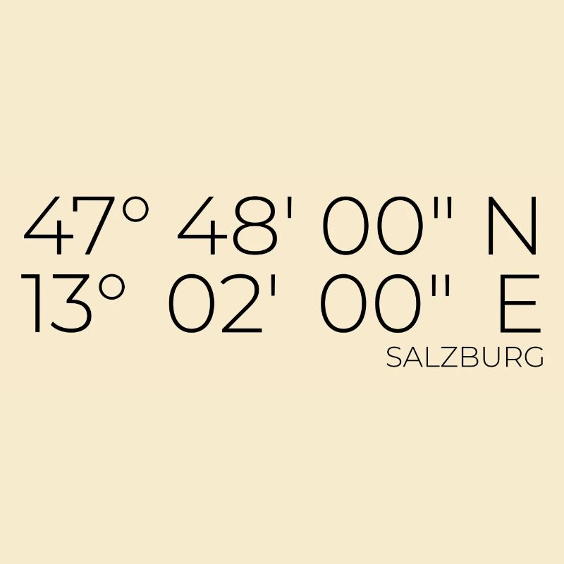 Coordinates Salzburg, Austria