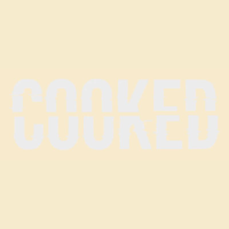 Glitch Lettering Cooked