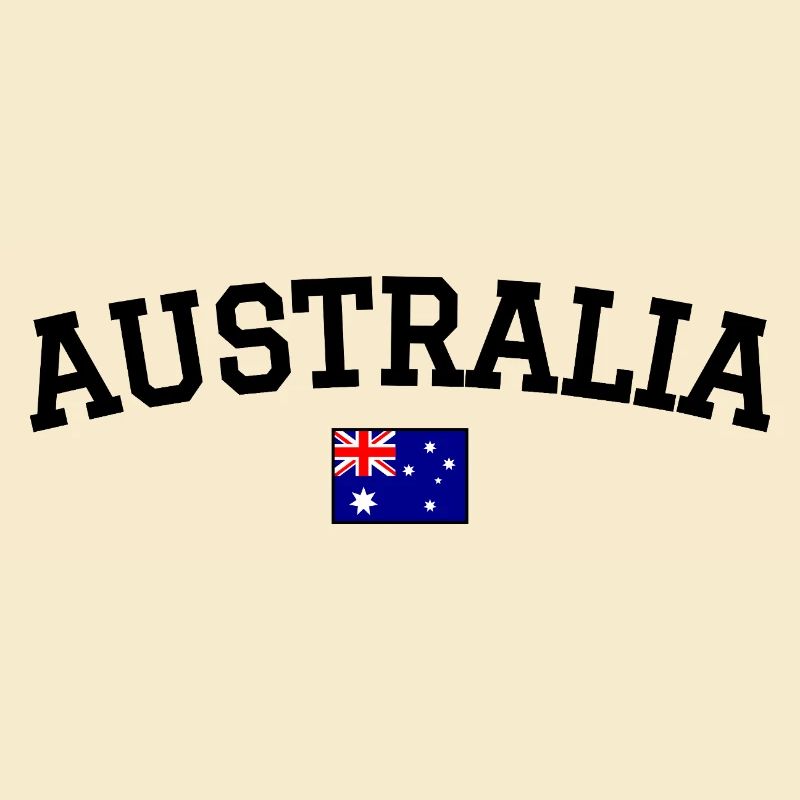 Australien Flagge Design Schwarz