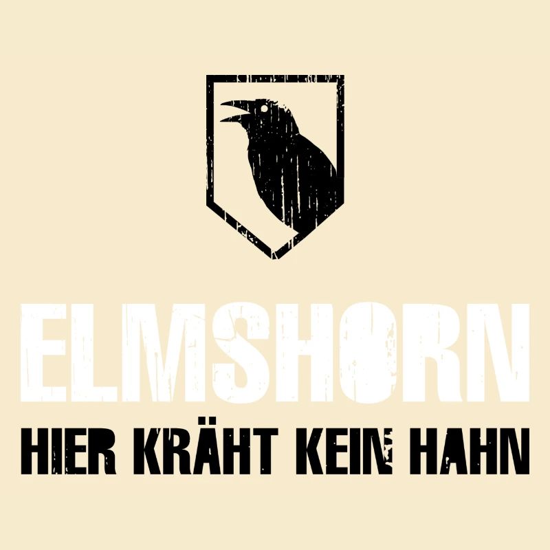 Elmshorn Kraehe schwarz-weiß