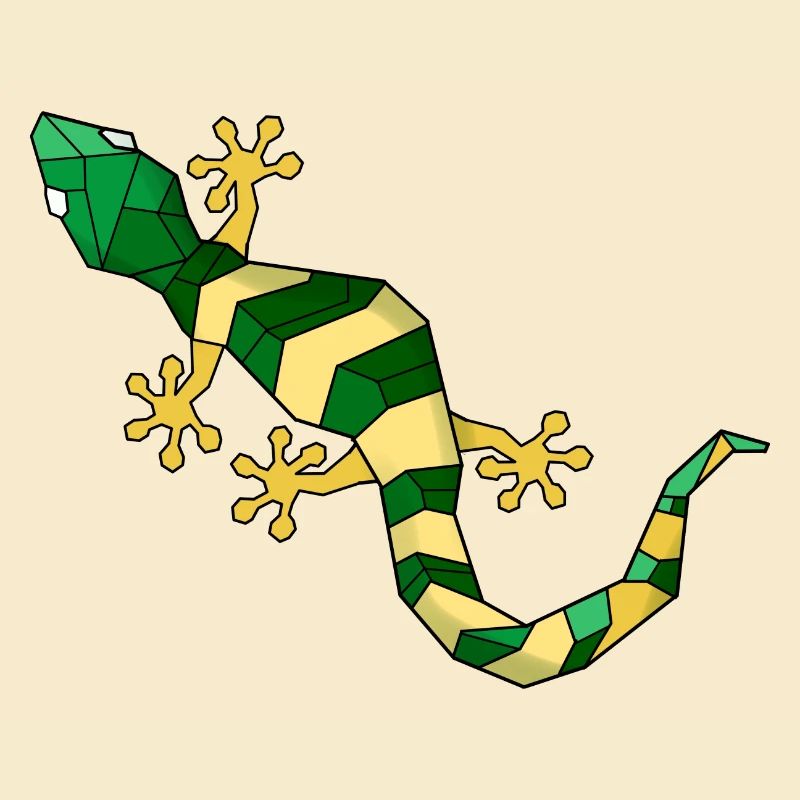 Geometrisch Eidechse