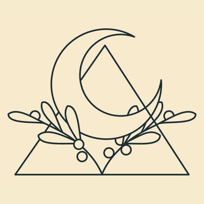 crescent moon triangle