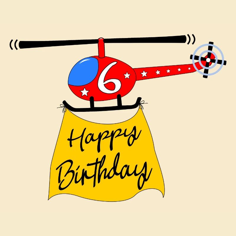 Hélicoptère Joyeux anniversaire 6