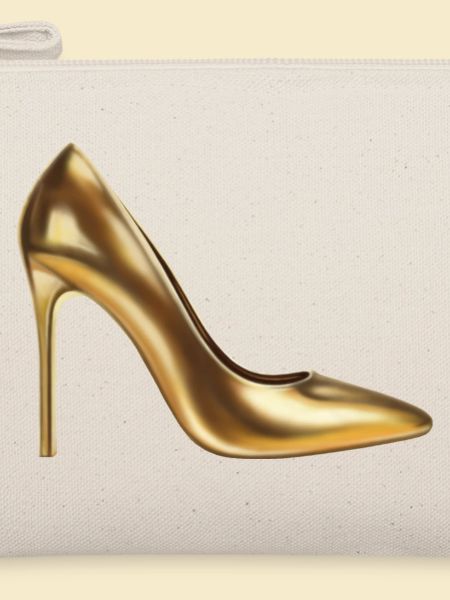 Goldenes Highheel-Print