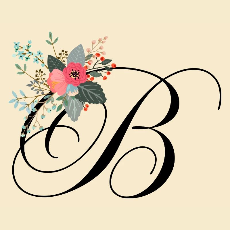 Buchstabe b Blumen