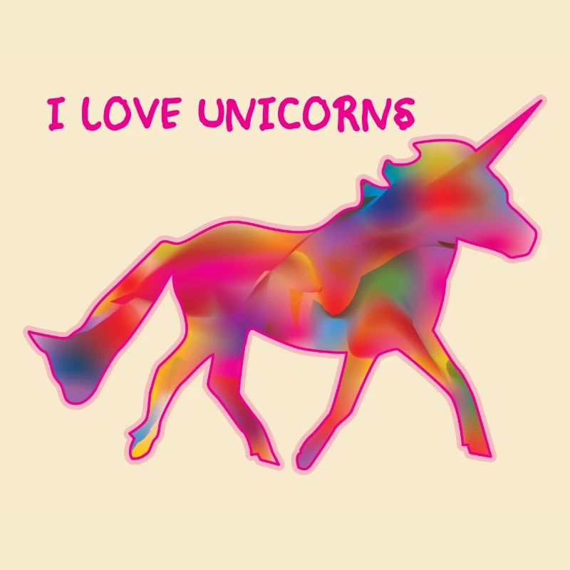 Ich liebe hübsche Einhörner