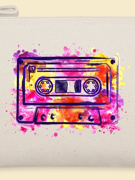 Kassette (Retro, Farbkleckse)