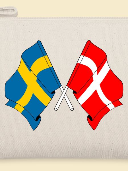 Flag Sweden, flag Denmark