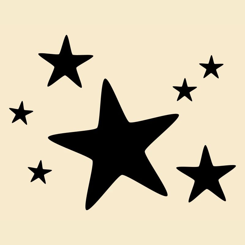 Sternengruppe einfarbig