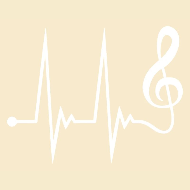 Musik Notenschlüssel Puls Frequenz Note Herzschlag