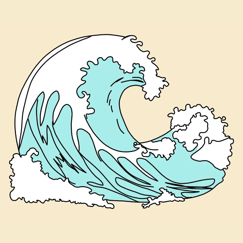 Wave Retro Comic Style