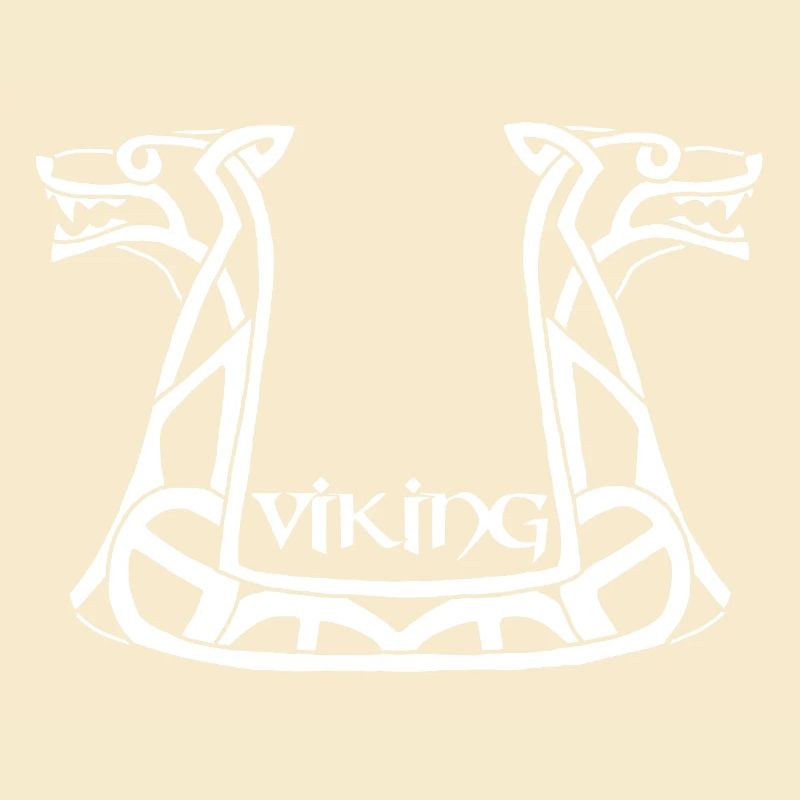 Weißer Wikinger-Drache