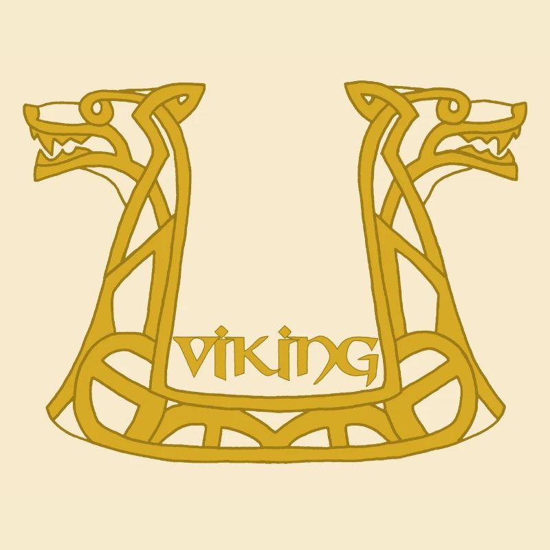 Wikinger Goldener Drache