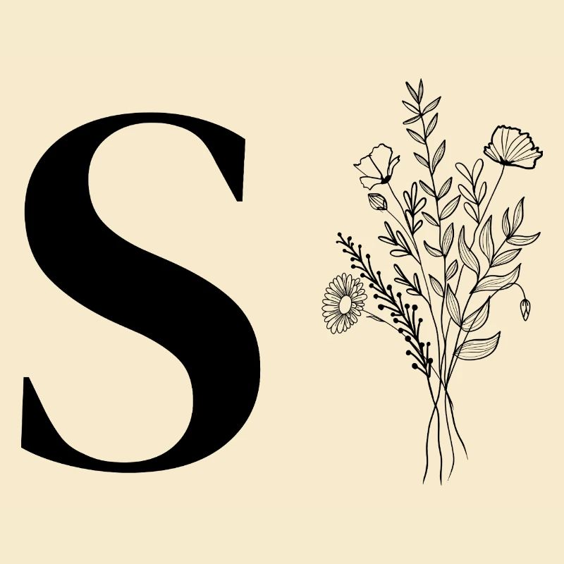 Minimalistische Blumen