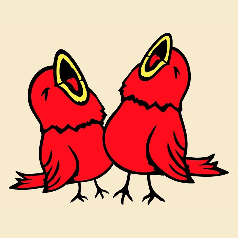 2 Wellensittiche Singvogel Spatz zwitschern Team