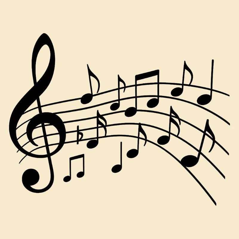 Musiknoten Variante 2 Schwarz