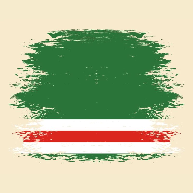 Drapeau de la Tchétchénie utilisé