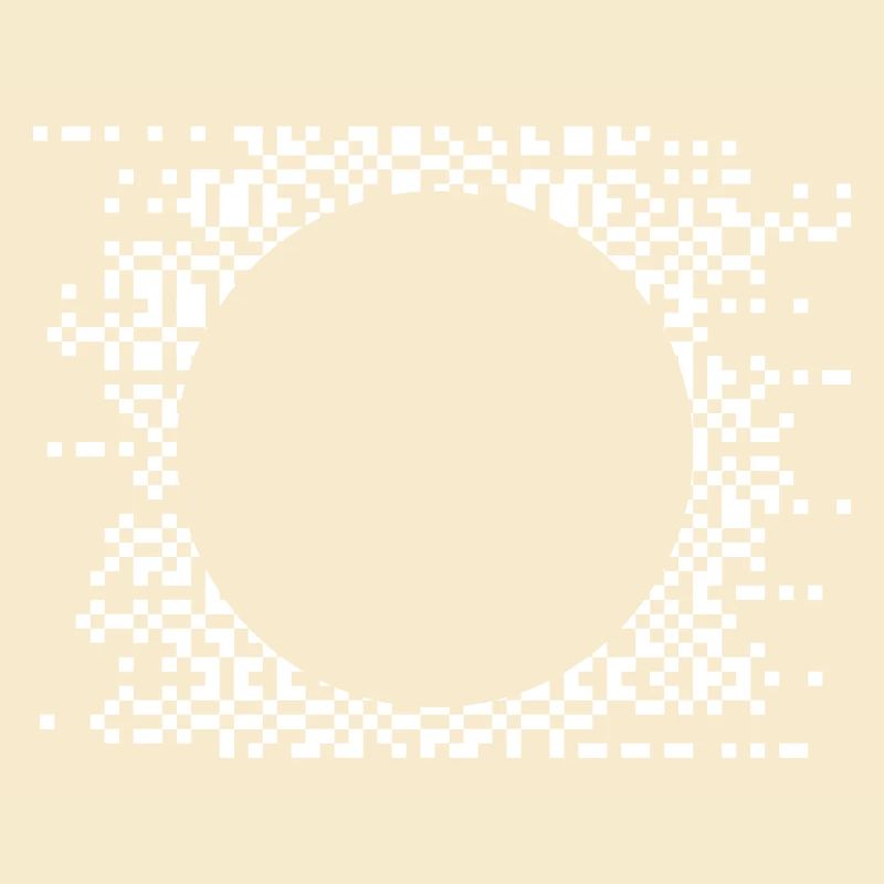 Pixel Circle Abstract Nebula