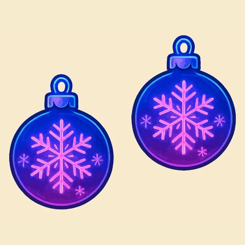 Weihnachtskugel Schneeflocke Ornament