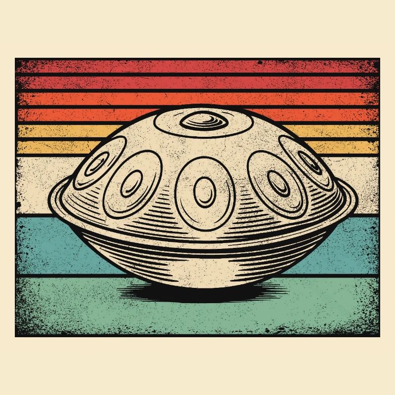 Handpan Hang Drum Retro