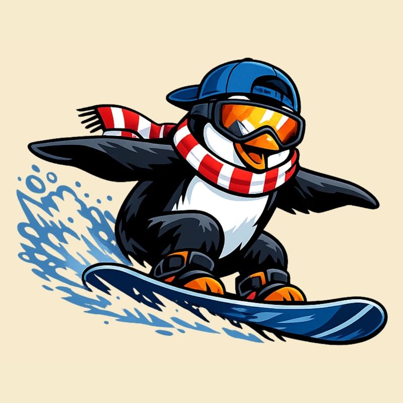 Pinguin Boarder Wintersport