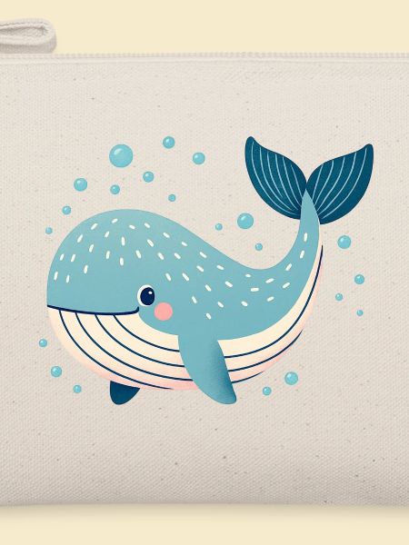 Blue Whale with Bubbles