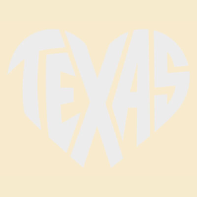 Typographie du cœur du Texas