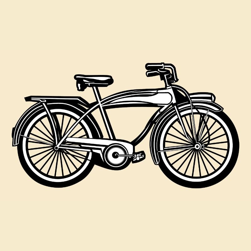Beach cruiser vélo 01_schwarz blanc