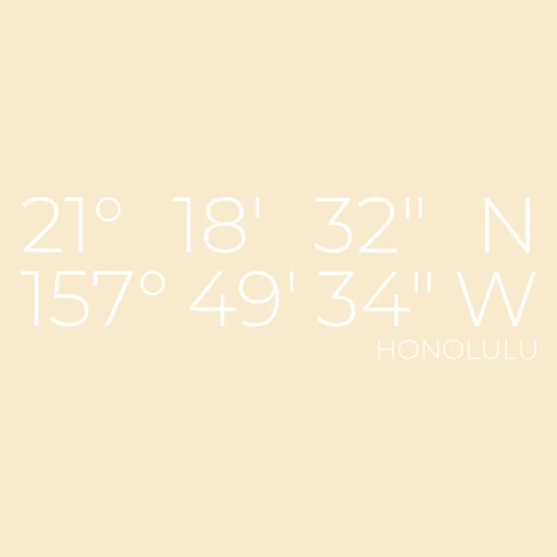 Coordinates: Honolulu, Oahu, Hawaii