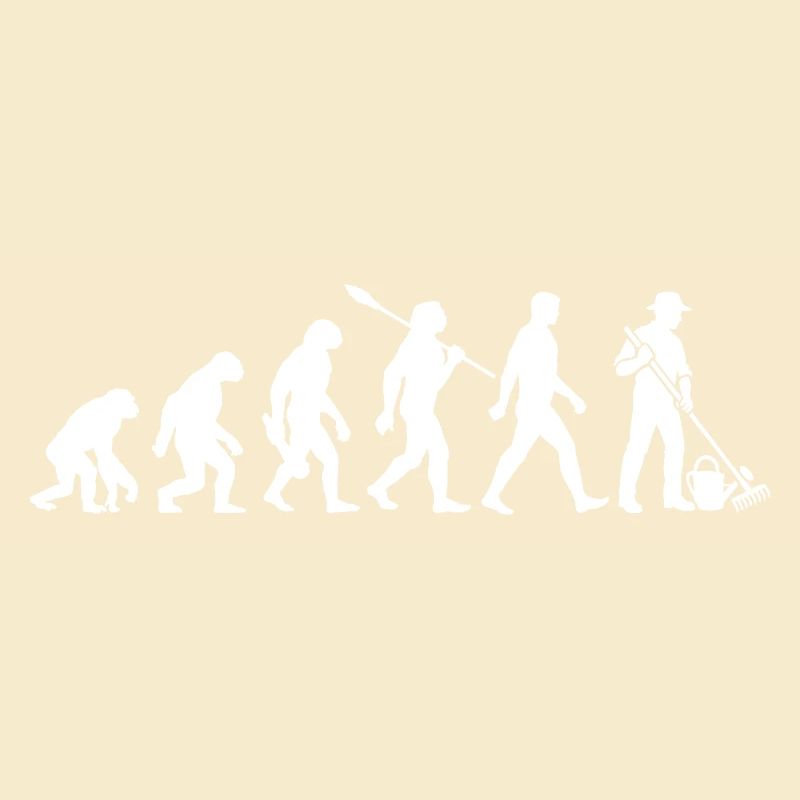 Evolution - Gärtner - Garten - Gartenarbeit