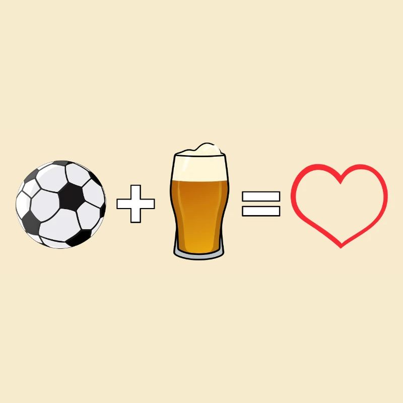 Fußball plus Bier gleich Liebe