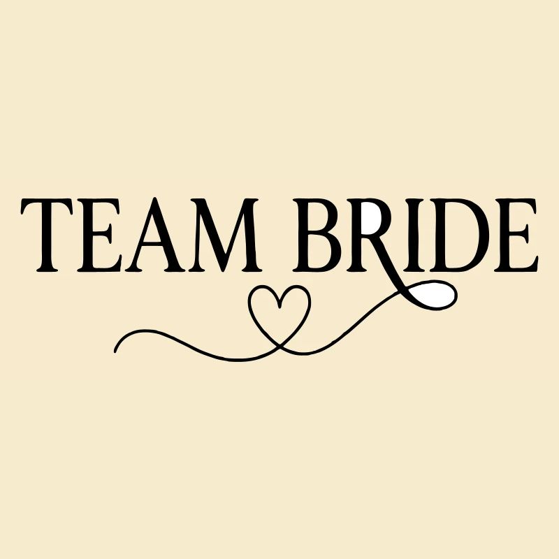 Team Bride Heart Design – Tenue de l’équipe de la mariée pour enterrement de vie de garçon