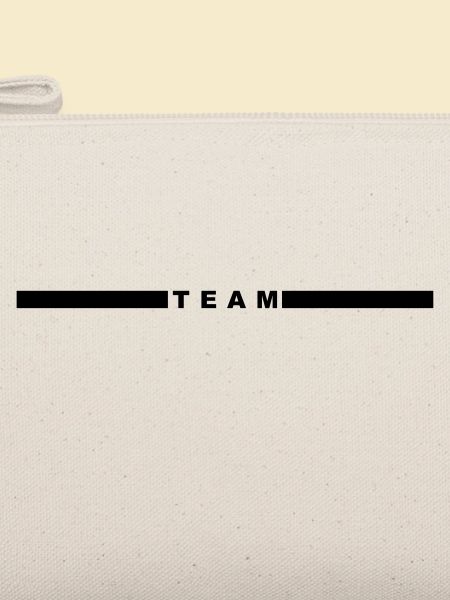 Team mit Balken mittig