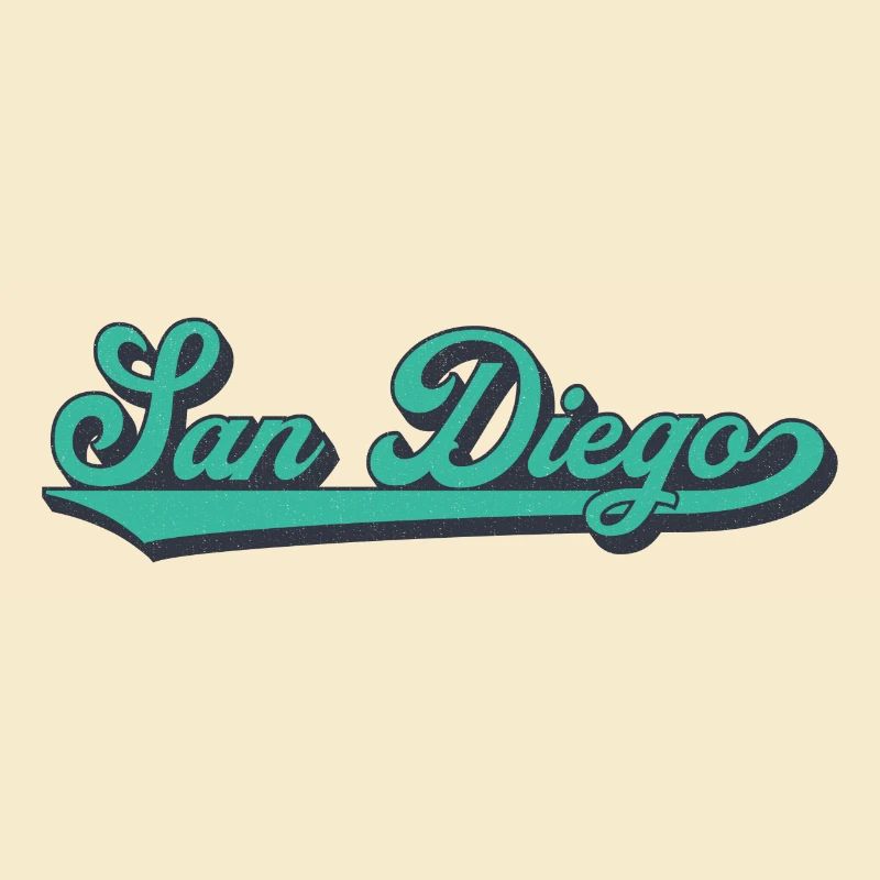 San Diego Script Retro Welle