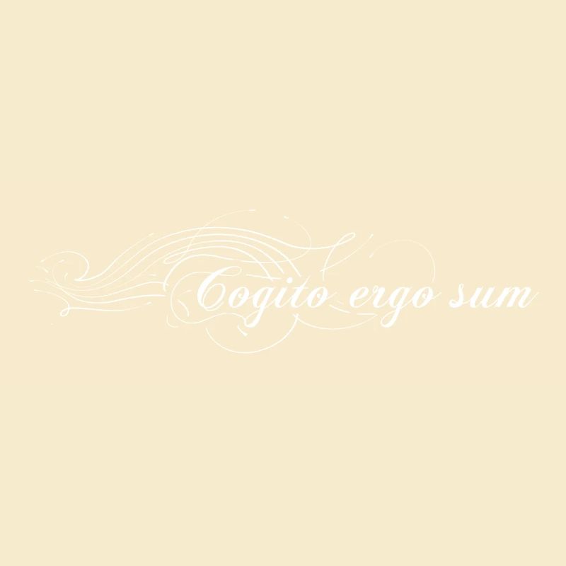 Cogito ergo sum - Ich denke also bin ich