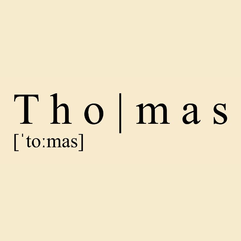 Thomas Definition Typografie