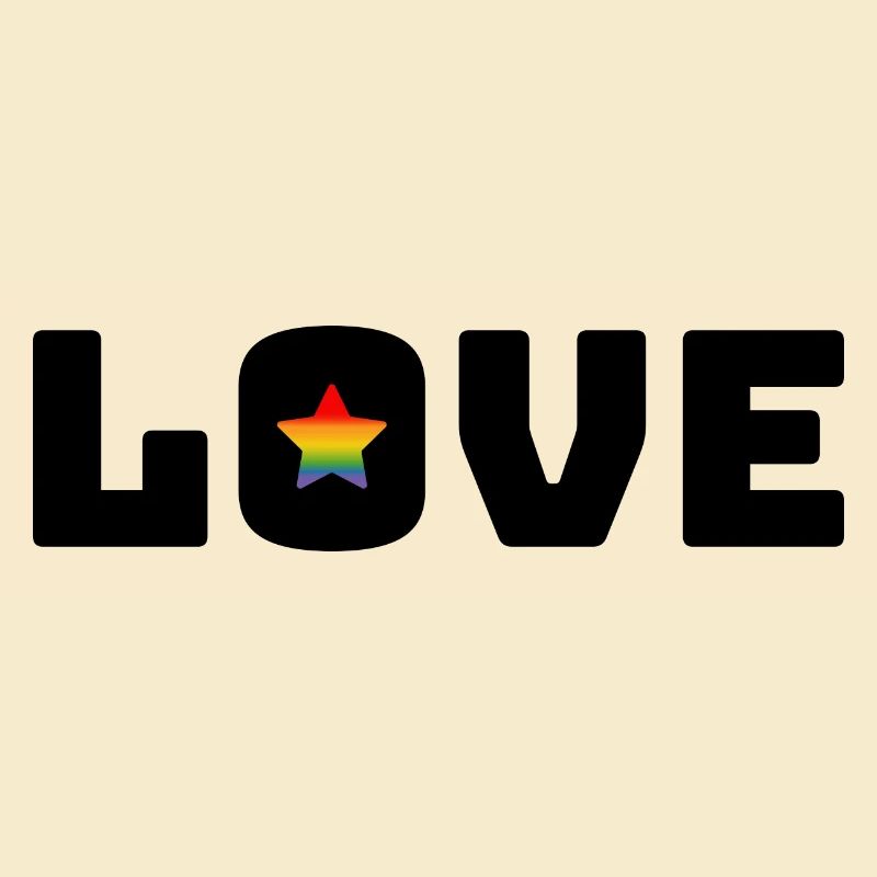 Love Stern Rainbow black