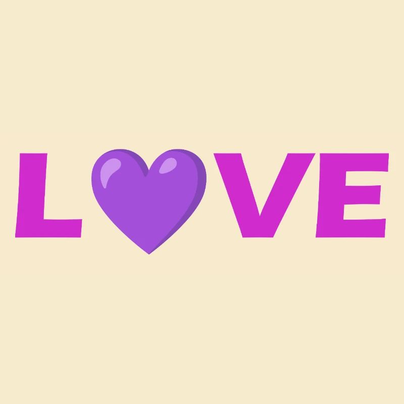 Liebesherz-Typografie-Design