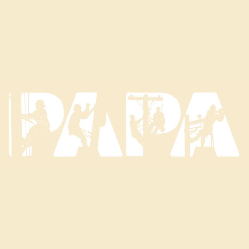 Electrical Line Worker Utility Papa Lineman Dad