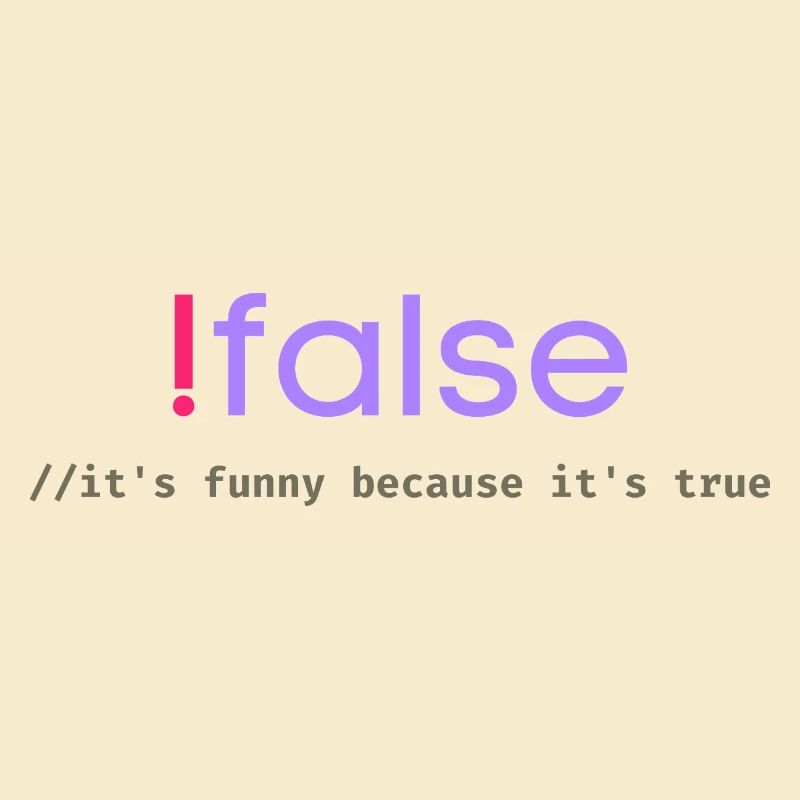 Ifalse Funny Coder Programmierungswortspiel