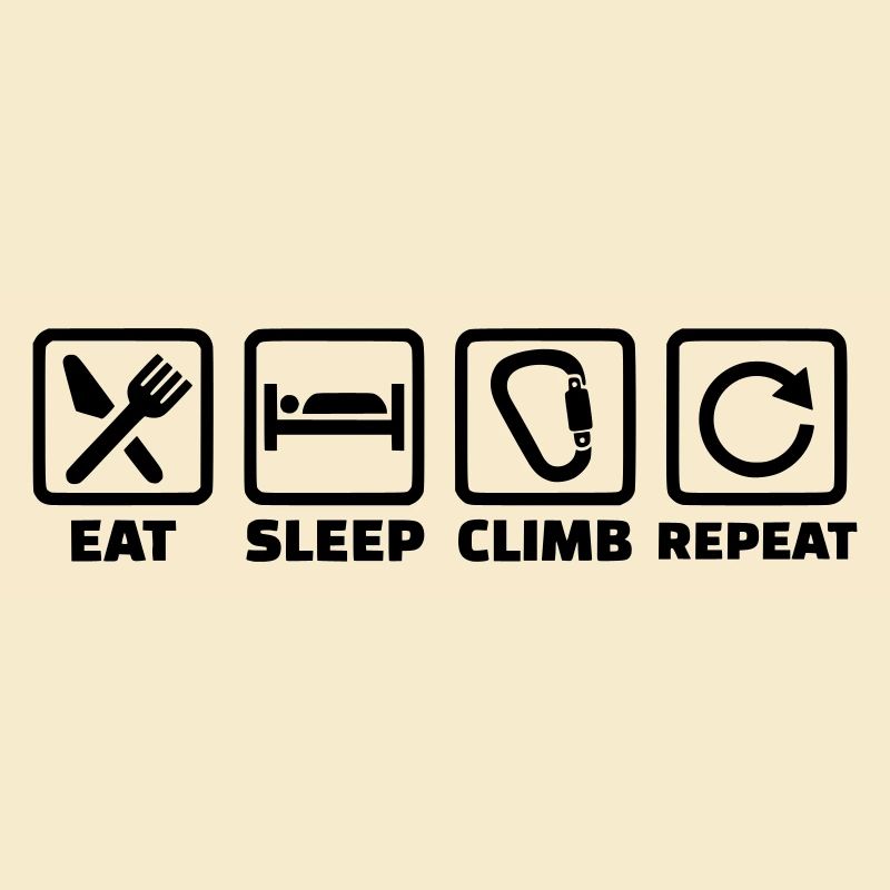 Eat Sleep Climb Repeat – Klettern & Bouldern