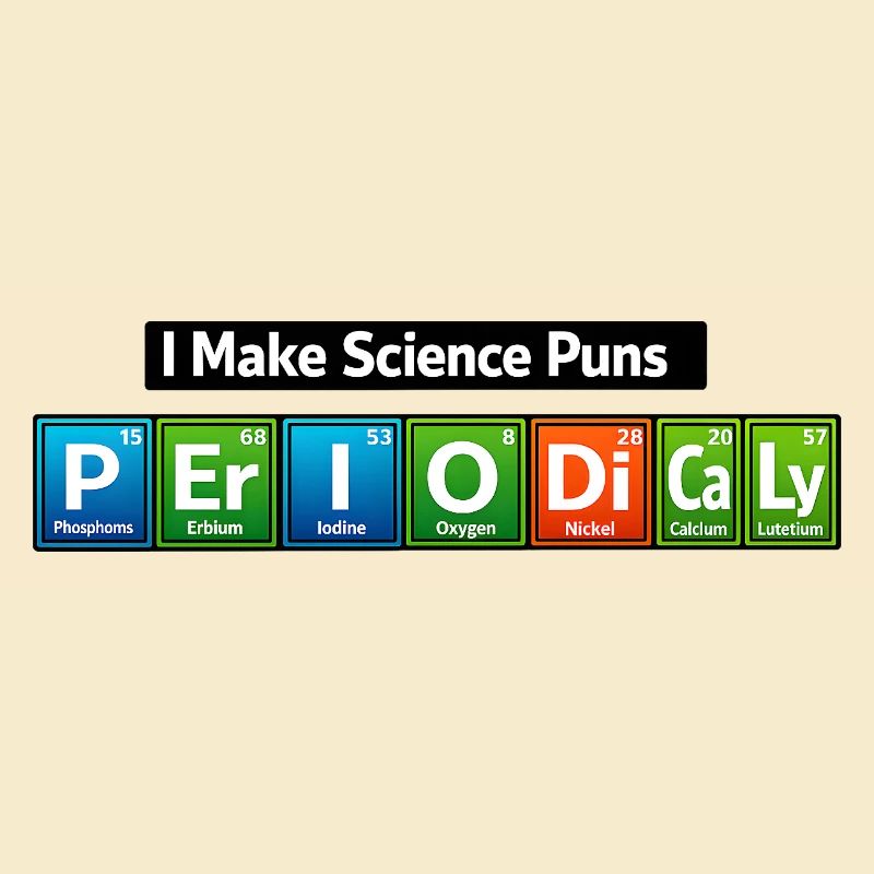 Science Puns: I Make Science Puns