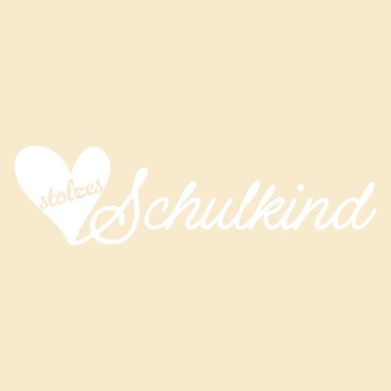 stolzes schulkind weiß