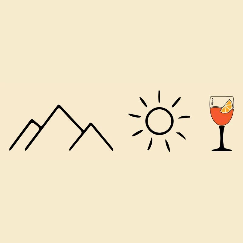 Berge Sonne Spritz Bergsteiger Wanderer