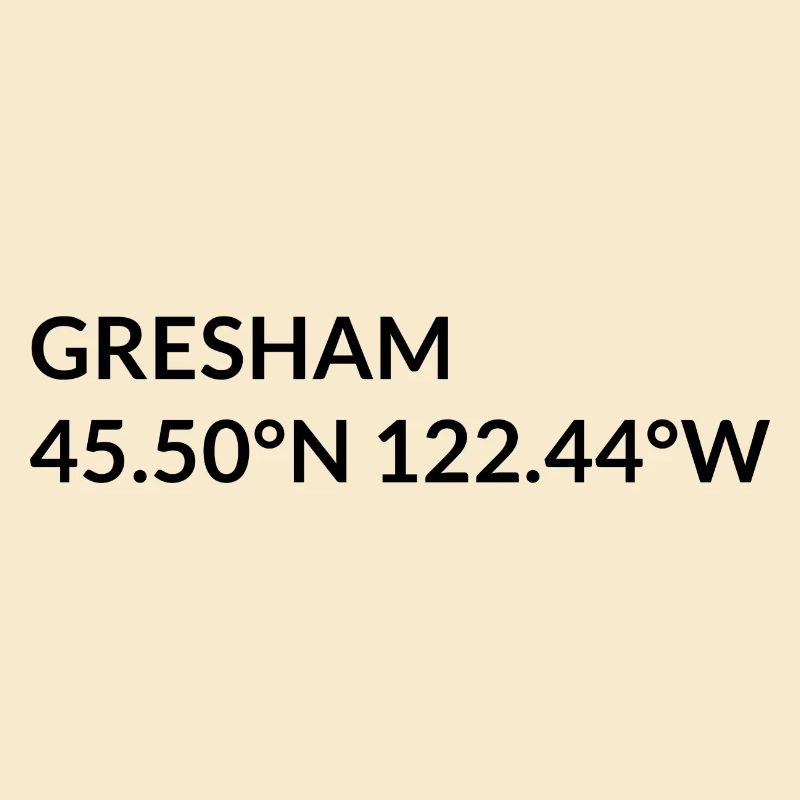 Coordonnées de Gresham, Oregon, États-Unis
